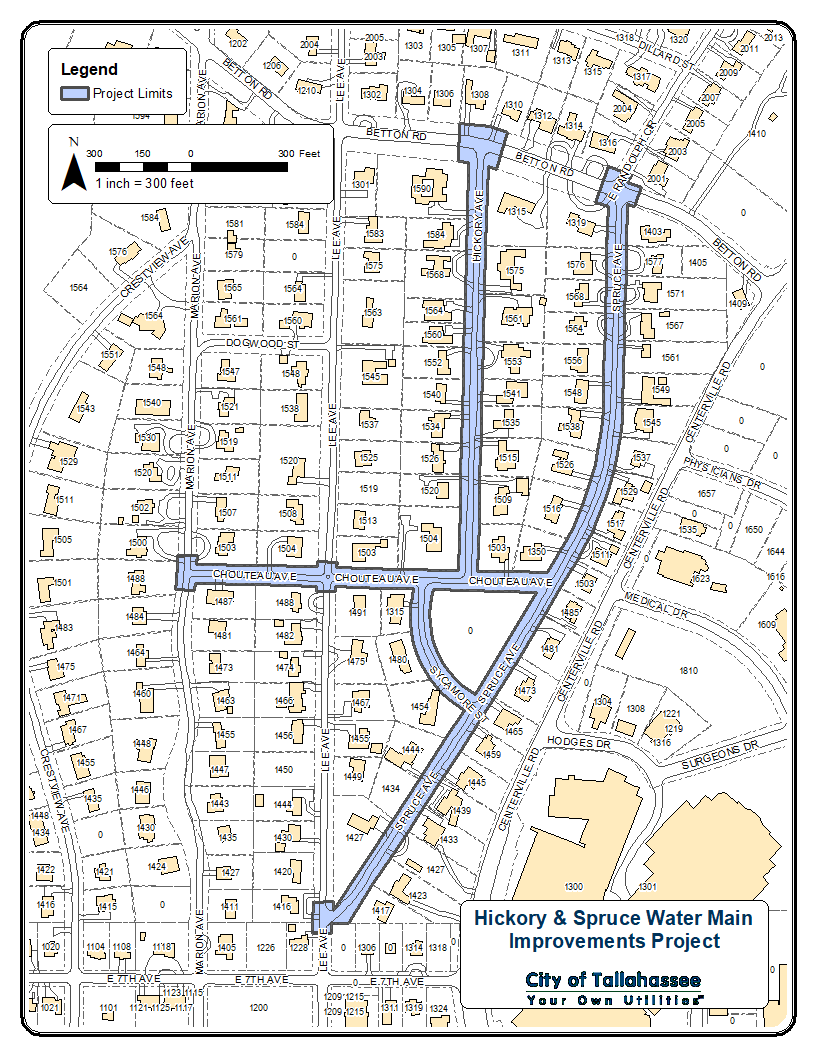A map of the project area
